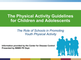 Physical Activity Guidelines