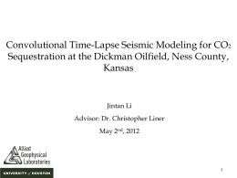 A Time-lapse 3D Seismic Modeling Study for CO2