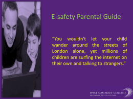 E-safety Parental Guide