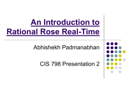 A Tutorial for Rational Rose Real-Time