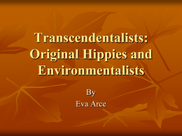 TRANSCENDENTALISM - ARCE ENGLISH