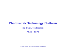 PV Technology Platform(1)