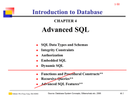 Chapter 4: SQL