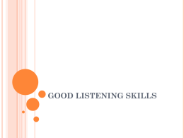 GOOD LISTENING SKILLS - Only Programmerz (Best Spot for