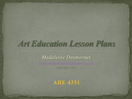 Art Education Lesson Plans