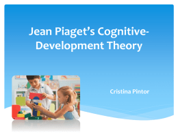Jean Piaget’s Cognitive