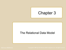 Chapter 3 of Database Design, Application Development and