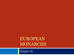European monarchs