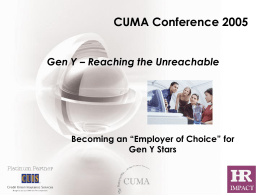 CUMA Conference 2005