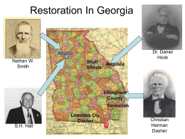 Restoration In Georgia