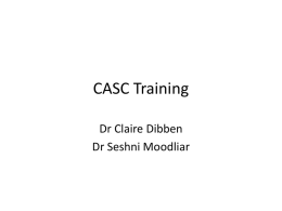 CASC Training