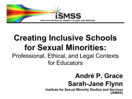 Creating Inclusive Schools: Professional, Ethical, and