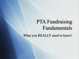 PTA Fundraising
