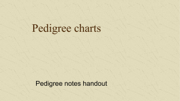 Pedigree charts