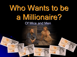 Who Wants to Make a Million?
