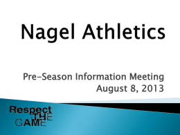 Nagel Athletics - Forest Hills Local School District