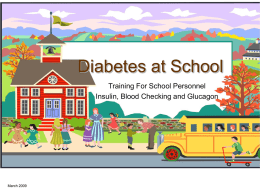 Diabetes Presentation - Iron County School District
