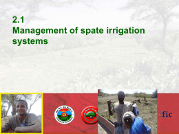 Management of spate irrigation systems