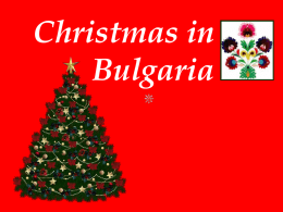 Christmas in Bulgaria