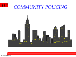 COMMUNITY POLICING