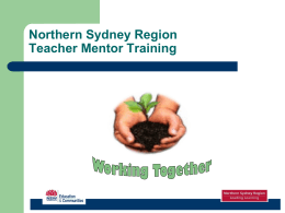 Hornsby District Teacher Mentor Training