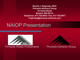 NAIOP Presentation (Power Point)