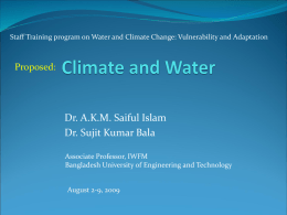 Climate and Water