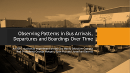Observing Patterns in Bus Arrivals, Departures and