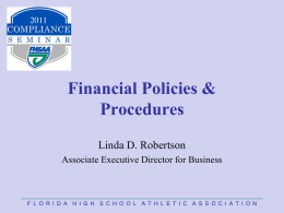 Financial Policies & Procedures