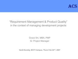 How Requirement Management impacts project on time delivery