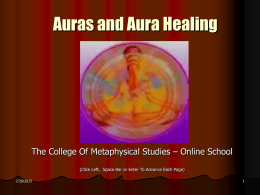 Aura and Aura Healing - metaArtsAndSciences.org