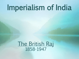 Imperialism of India