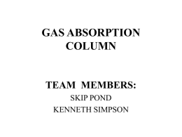 GAS ABSORPTION COLUMN - UTC Engineering Lab Web …