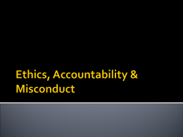 Ethics, Force and Discipline