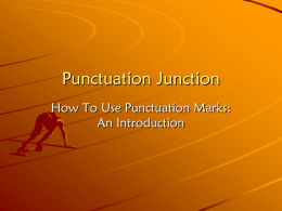 Punctuation Junction