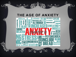 The Age of Anxiety - Edmonds School District / Overview