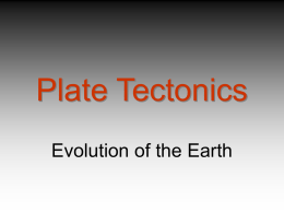 Plate Tectonics - THS Aquatic Science