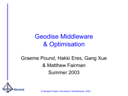 Geodise Middleware
