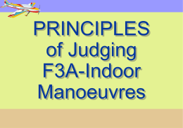 Judging presentation F3A Indoor