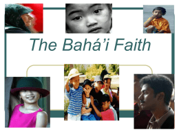 The Baha’i Faith - Diocese of Salisbury