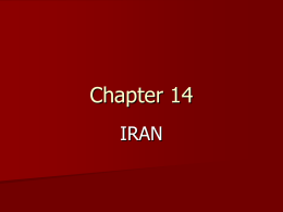 Chapter 14 IRAN Power Point (Caroddo)
