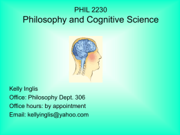 Philosophy and Cognitive Science