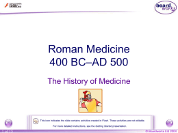 5. Roman Medicine