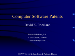 Computer Software Patents