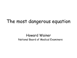 The most dangerous equation - University of Pennsylvania