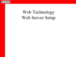 Web Server Setup