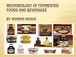 Microbiology Of Fermented Foods and Beverages