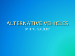 Alternative vehicles - Liceo Scientifico di Stato Galileo
