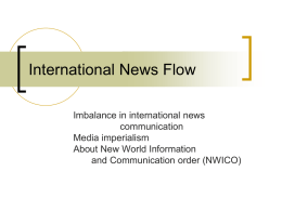 国际新闻的流动和秩序