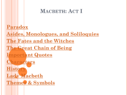 Macbeth: Act I